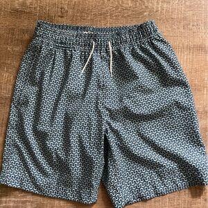 EUC Crewcuts by JCrew Swim Trunks Geometric Print Boys Size XL